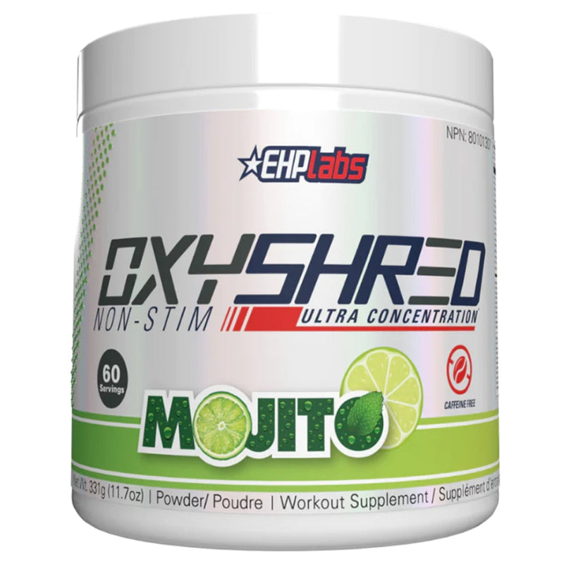 EHP Labs OxyShred NON-STIM Fat Burner, 60 servings