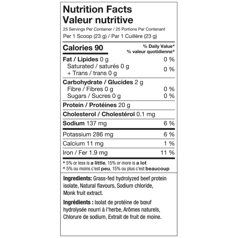 ALT ALT Grass Fed Beef Protein Isolate 25 Servings (Copy) – Image 2