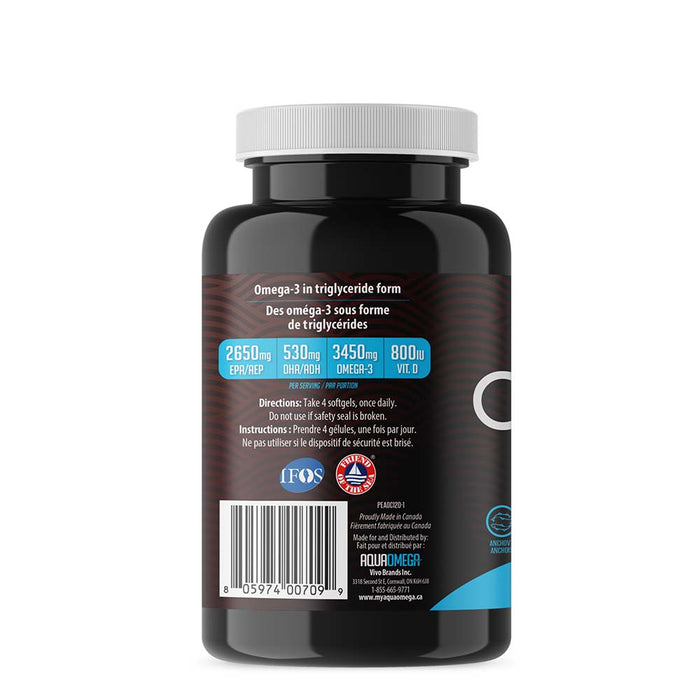 AquaOmega High EPA Omega-3, 120softgels