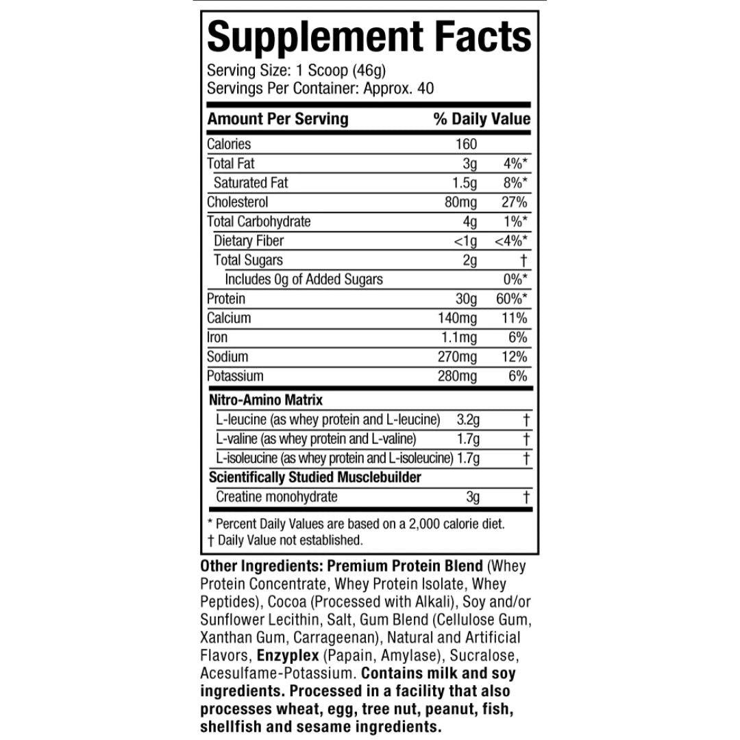 MuscleTech Nitro Tech Whey Protein, 5lbs — BulldogNutrition.ca
