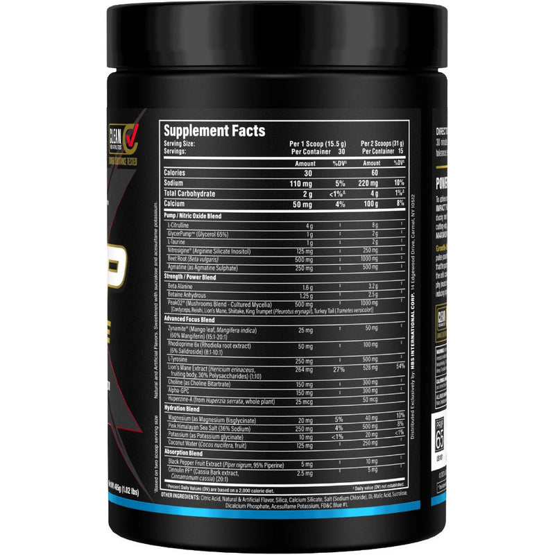 Allmax Nutrition Impact Pump Xtreme 30 Servings