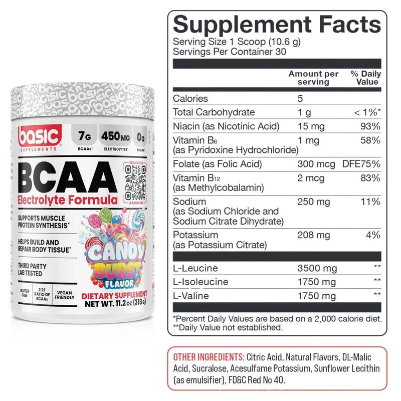 Basic Supplements BCAA 30 Servings