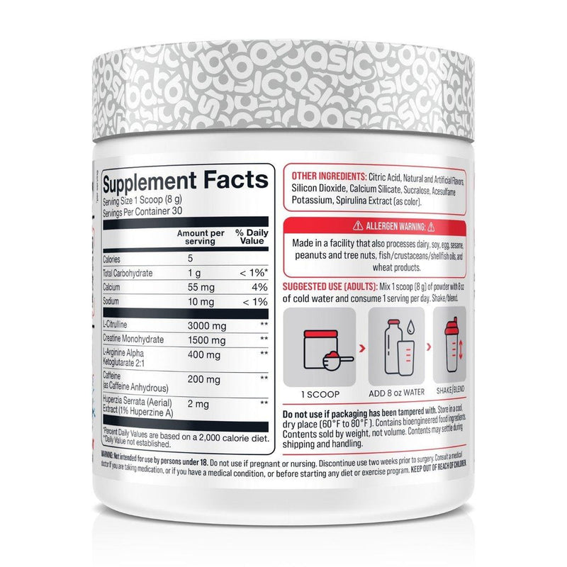 Basic Supplements Pre Workout 30serve