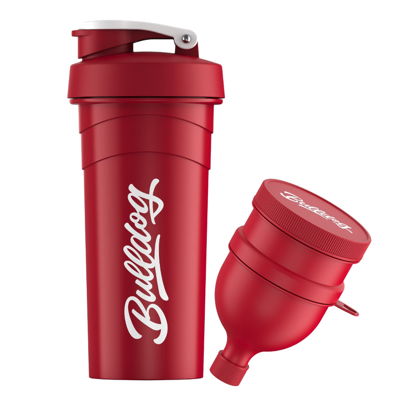 BULLDOG Shaker Bottle and Stackable Funnel Bundle