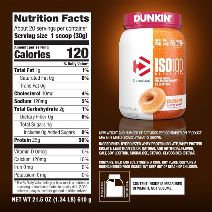 Dymatize ISO 100 x DUNKIN