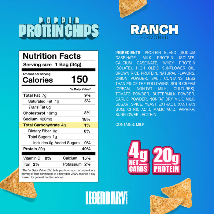 Legendary Foods Protein Chips 7-Pack