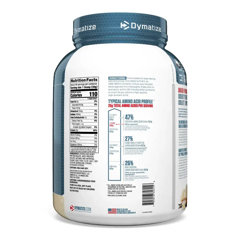 Dymatize ISO 100, 3 lbs