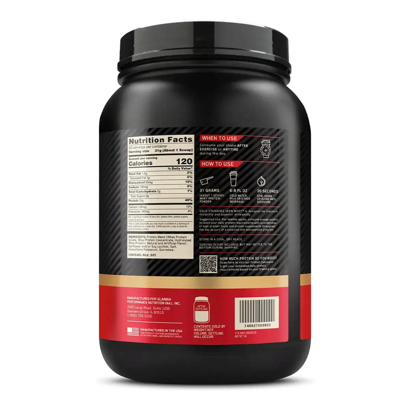 Optimum Nutrition Gold Standard 100% Whey 1.5lbs
