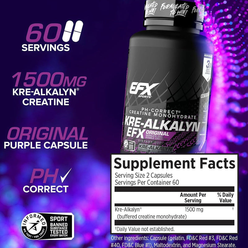 EFX Sports Kre-Alkalyn, 120 caps