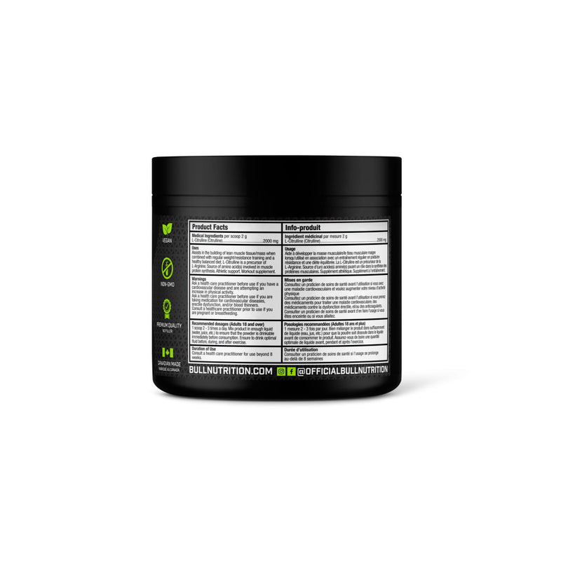 Bull Nutrition Bull Nutrition L-Citrulline 100 Servings – Image 4