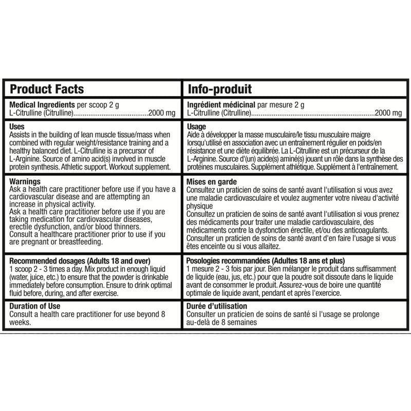 Bull Nutrition Bull Nutrition L-Citrulline 100 Servings – Image 5