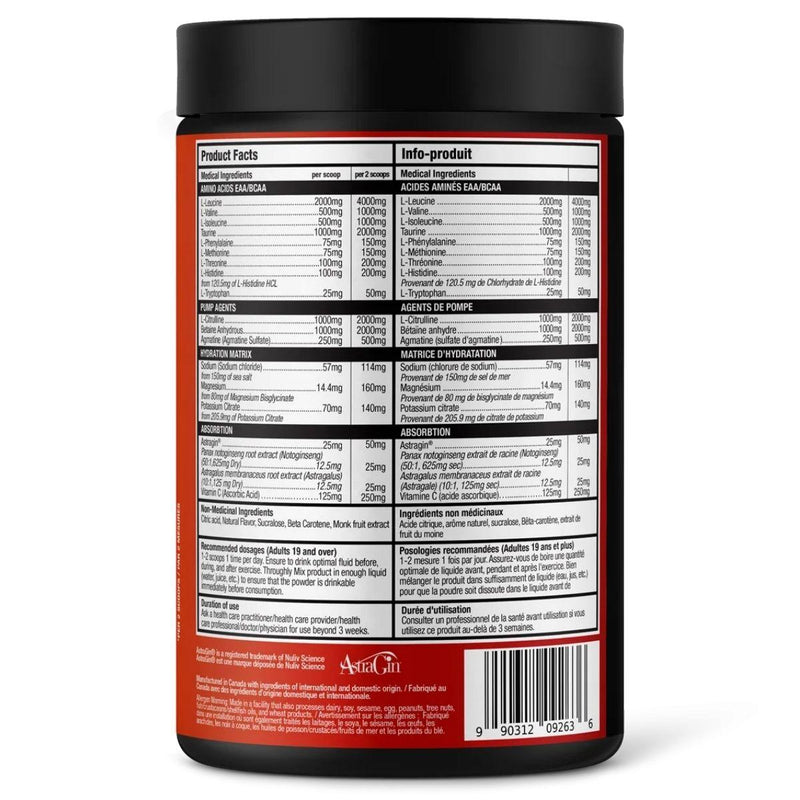BULL Nutrition Amino Xplode EAA + Hydration Supplement Facts – Bulldog Nutrition