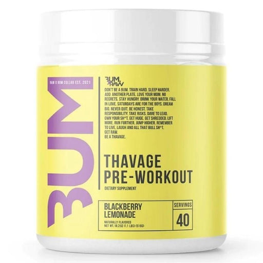 CBUM Thavage Pre Workout Blackberry Lemonade