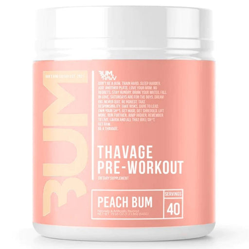 CBUM Thavage Pre Workout Peach Bum