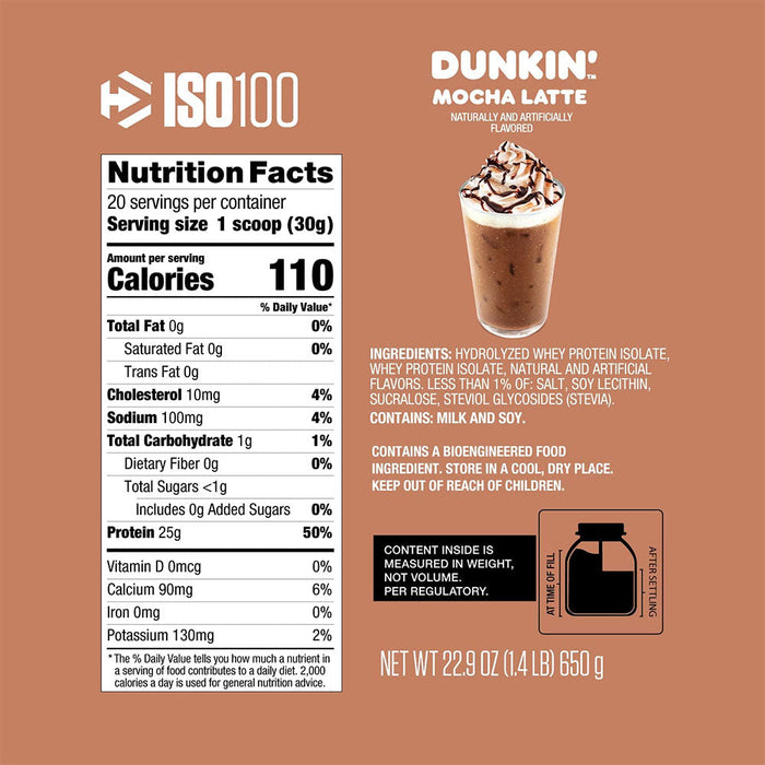 Dymatize ISO 100 x DUNKIN