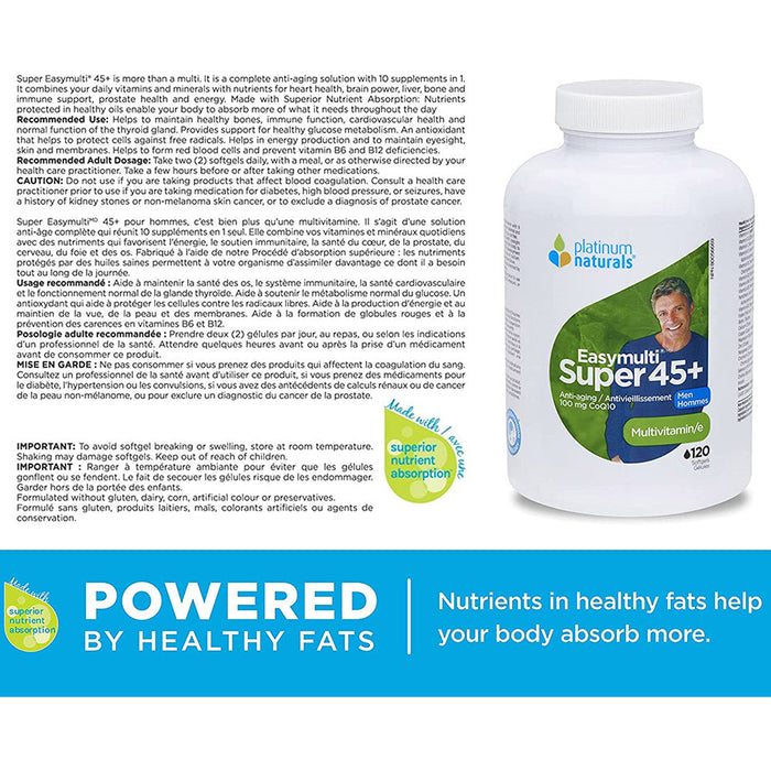 Platinum Naturals Easymulti-Super-45-Men-softgels-Suggested-Use