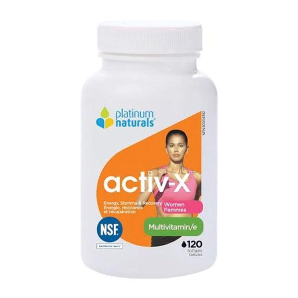 Platinum Naturals Activ-X MultiVitamins for Women 120 softgels