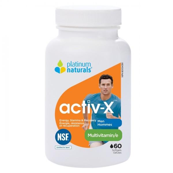 Platinum Naturals Active-X Men, 60 softgels