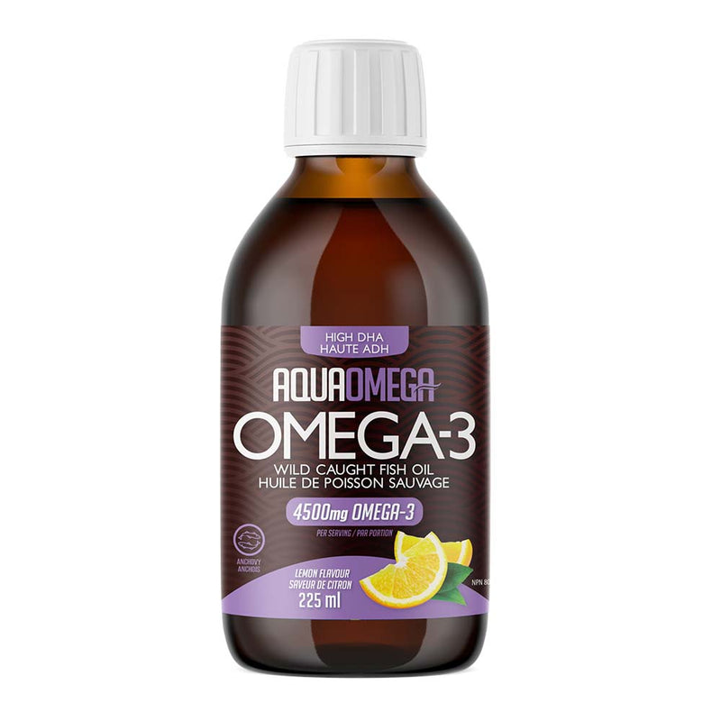 AquaOmega High DHA Omega-3, 225ml