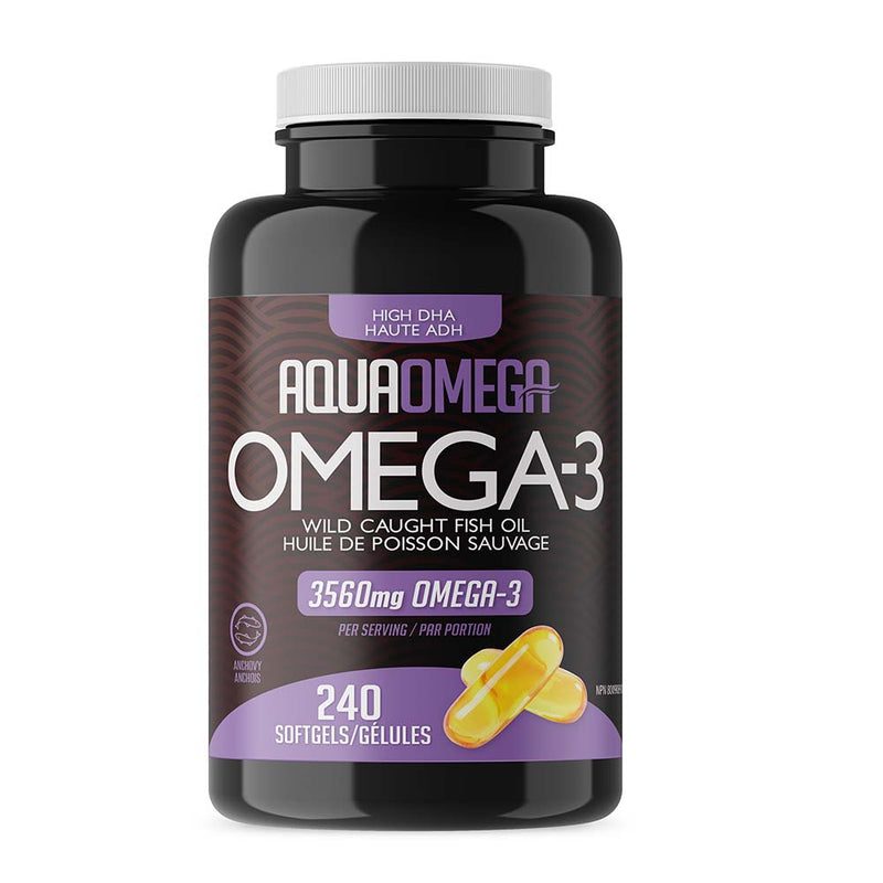 AquaOmega High DHA Omega-3, 240softgels