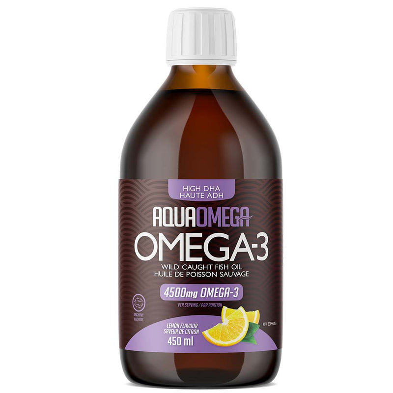 AquaOmega High DHA Omega-3, 450ml