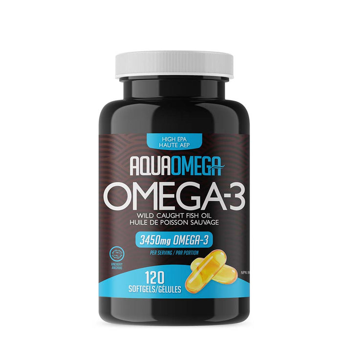 AquaOmega High EPA Omega-3, 120softgels