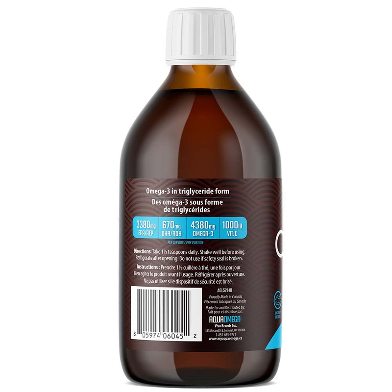 AquaOmega High EPA Omega-3, 450ml