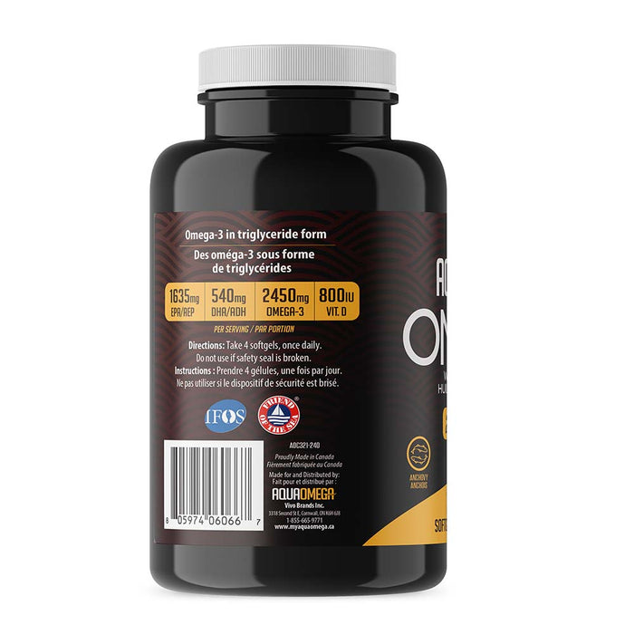 AquaOmega Standard Omega-3, 120softgels