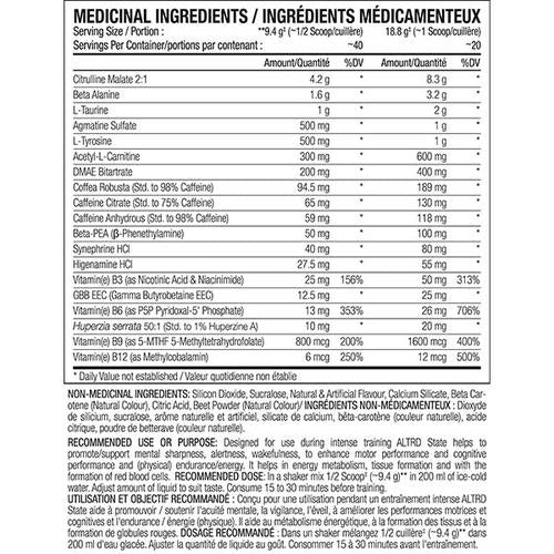 Perfect Sports ALTRD State Pre, 40 servings