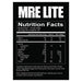 Redcon1 MRE Lite Supplement Facts
